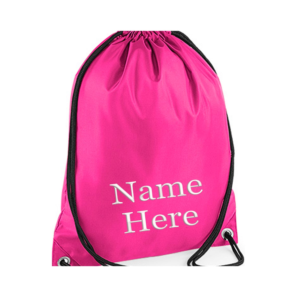Personalised Embroidered Drawstring Gym Bag Etsy