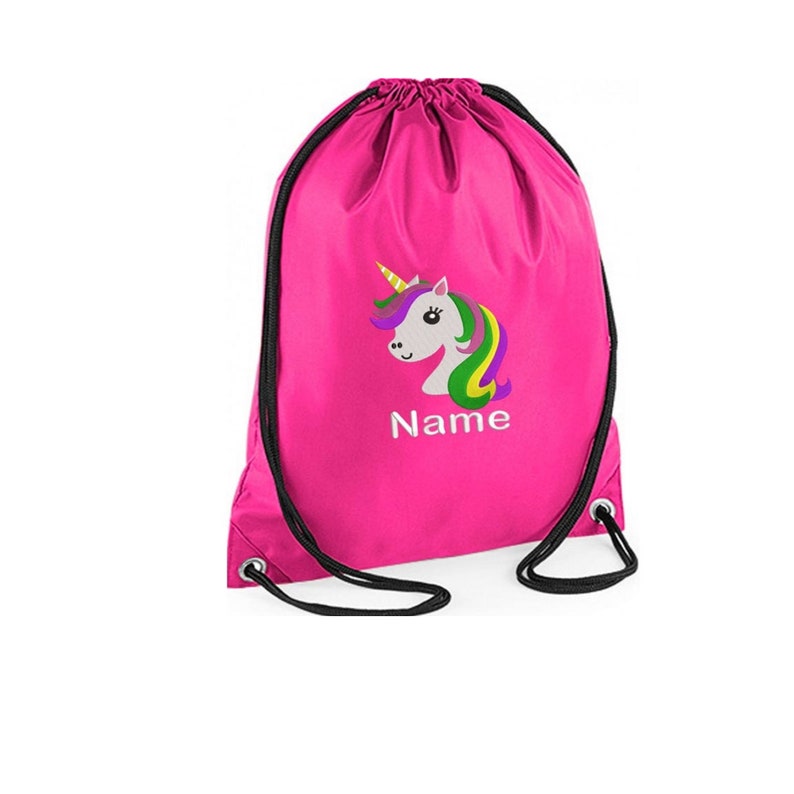 personalised child's gym bag