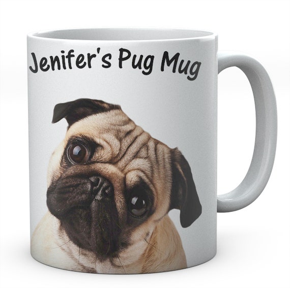 Personalised pug mug hotsell