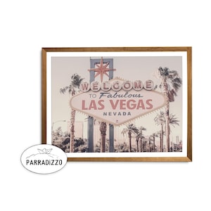 Impresión de Las Vegas, Fotografía de Las Vegas, Bienvenido a Las Vegas, Letrero de Las Vegas, Impresión vintage de Las Vegas, Descarga digital, Descarga de arte mural