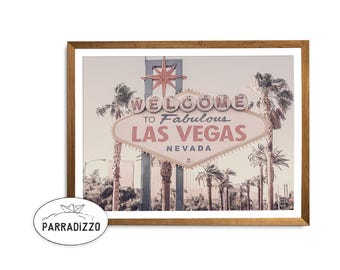 Las Vegas Print, Las Vegas Photography, Welcome Las Vegas, Las Vegas Sign, Las Vegas Vintage Print, Digital Download, Wall Art Download