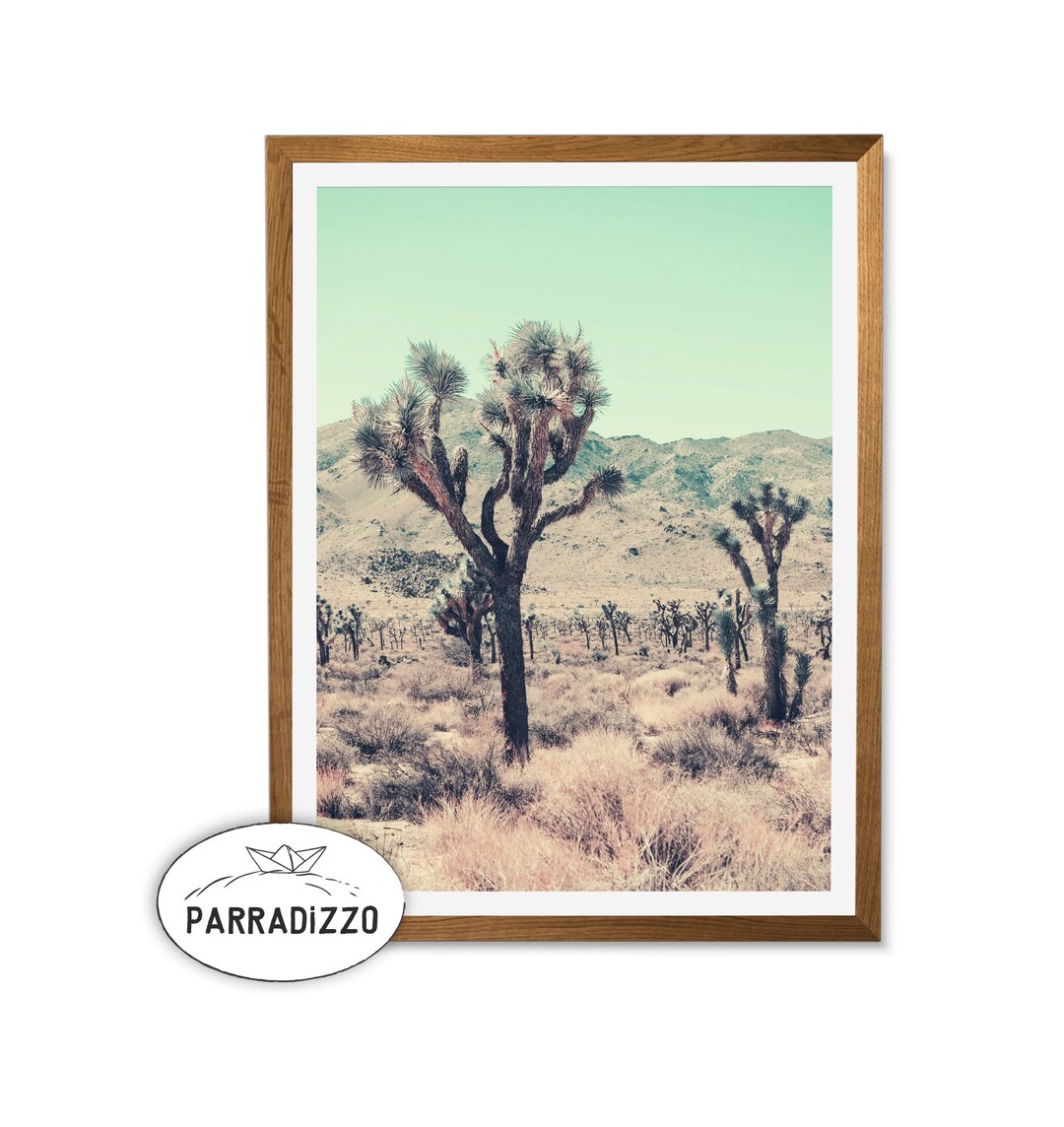 Joshua Tree Desert Landscape Photo Art Print (digital Download) - Etsy