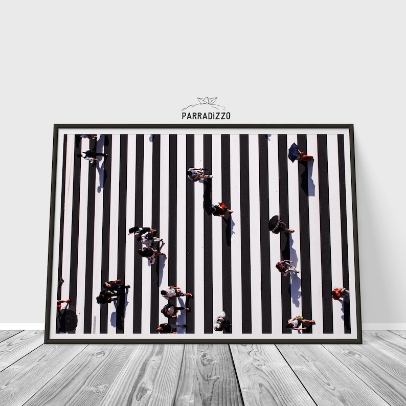 Zebra Crossing Print, Pedestrian Crossing, Shibuya Tokio Instant