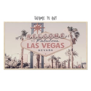 Las Vegas Frame TV Art , Welcome To Las Vegas Sign, Las Vegas Photography, Samsung Frame TV, 4k Instant Download