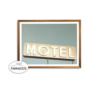 Motel Sign Print, Motel Printable, Wall Art Download, Wall Decor Motel, Instant Download, Vintage Sign, Neon Motel Sign, Printable Poster