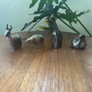 Gunnar Cyrén for Dansk silver plated animal figurine, sold individually