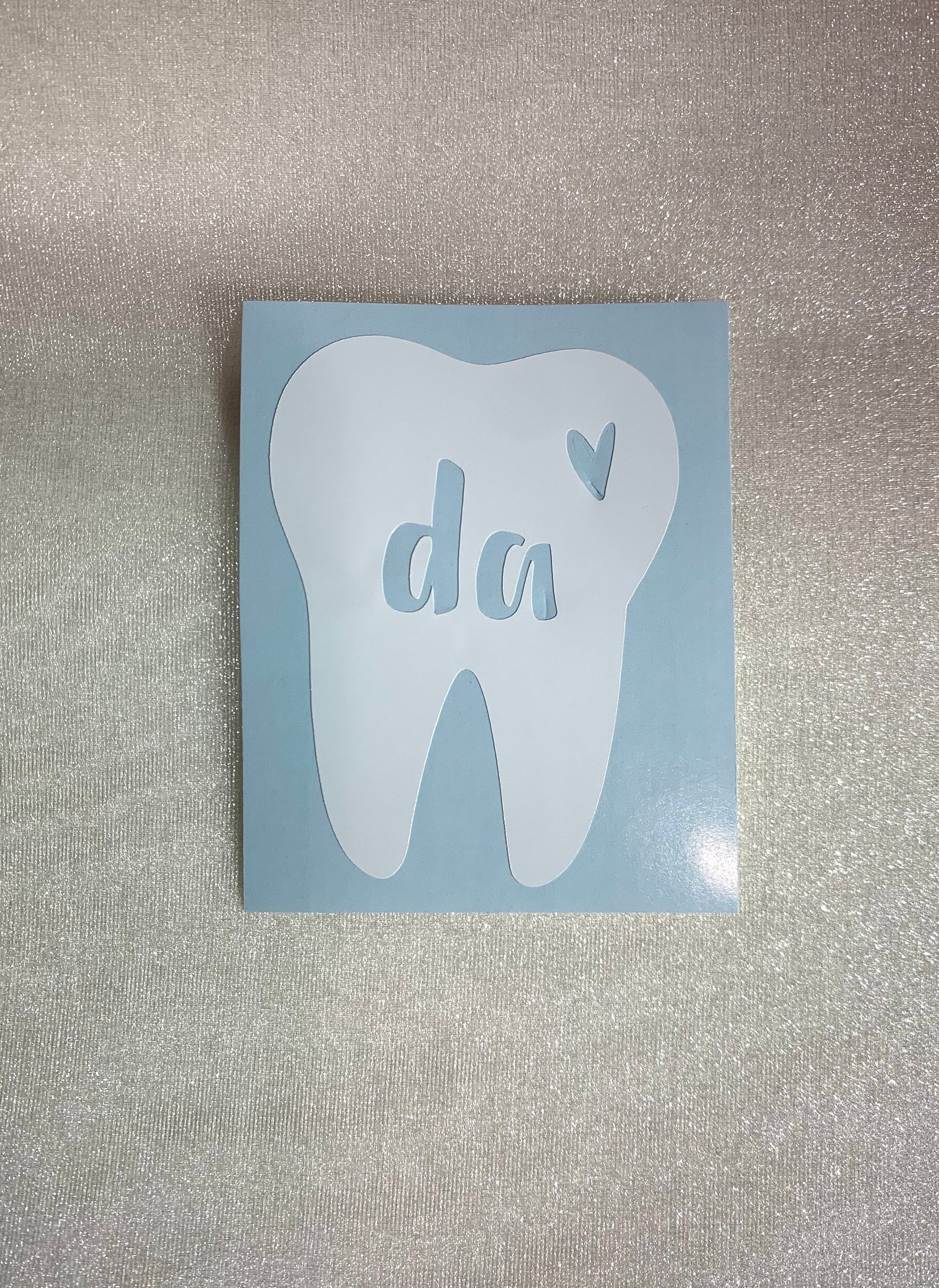 Tooth decal with title Etsy