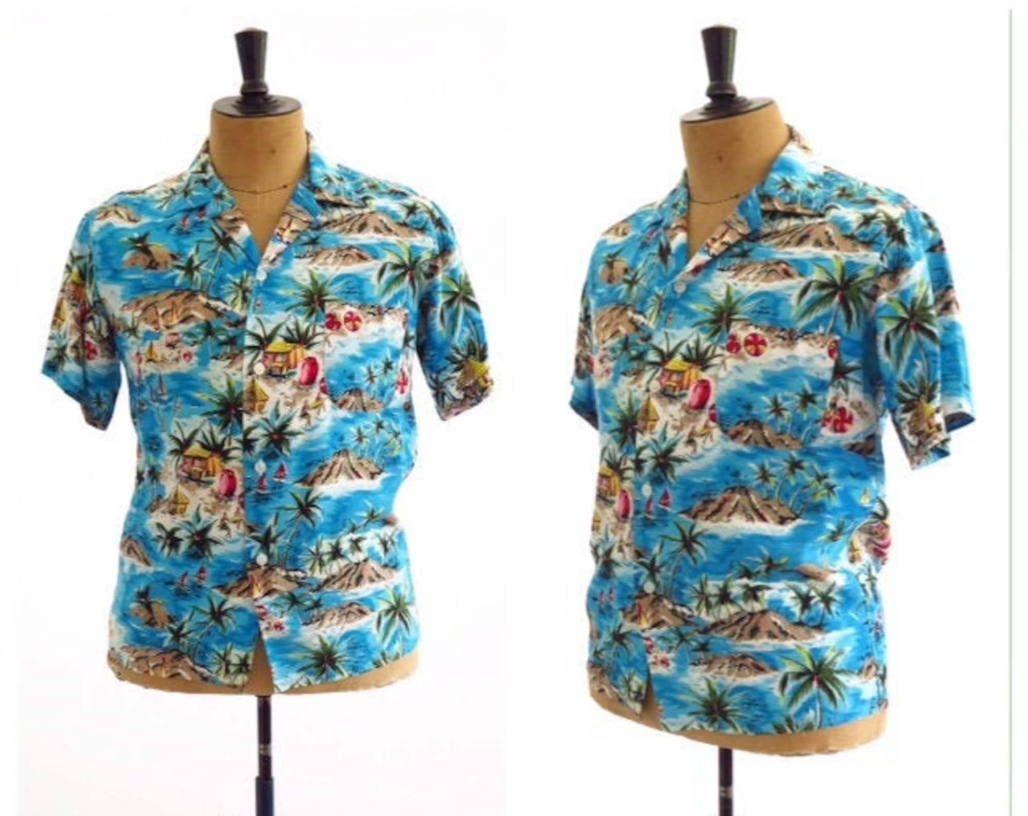 Discover RARE Original Vintage 1950s Aloha Shirts Rayon Hawaiian