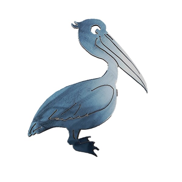 Pelican Yard Art Metal Etsy