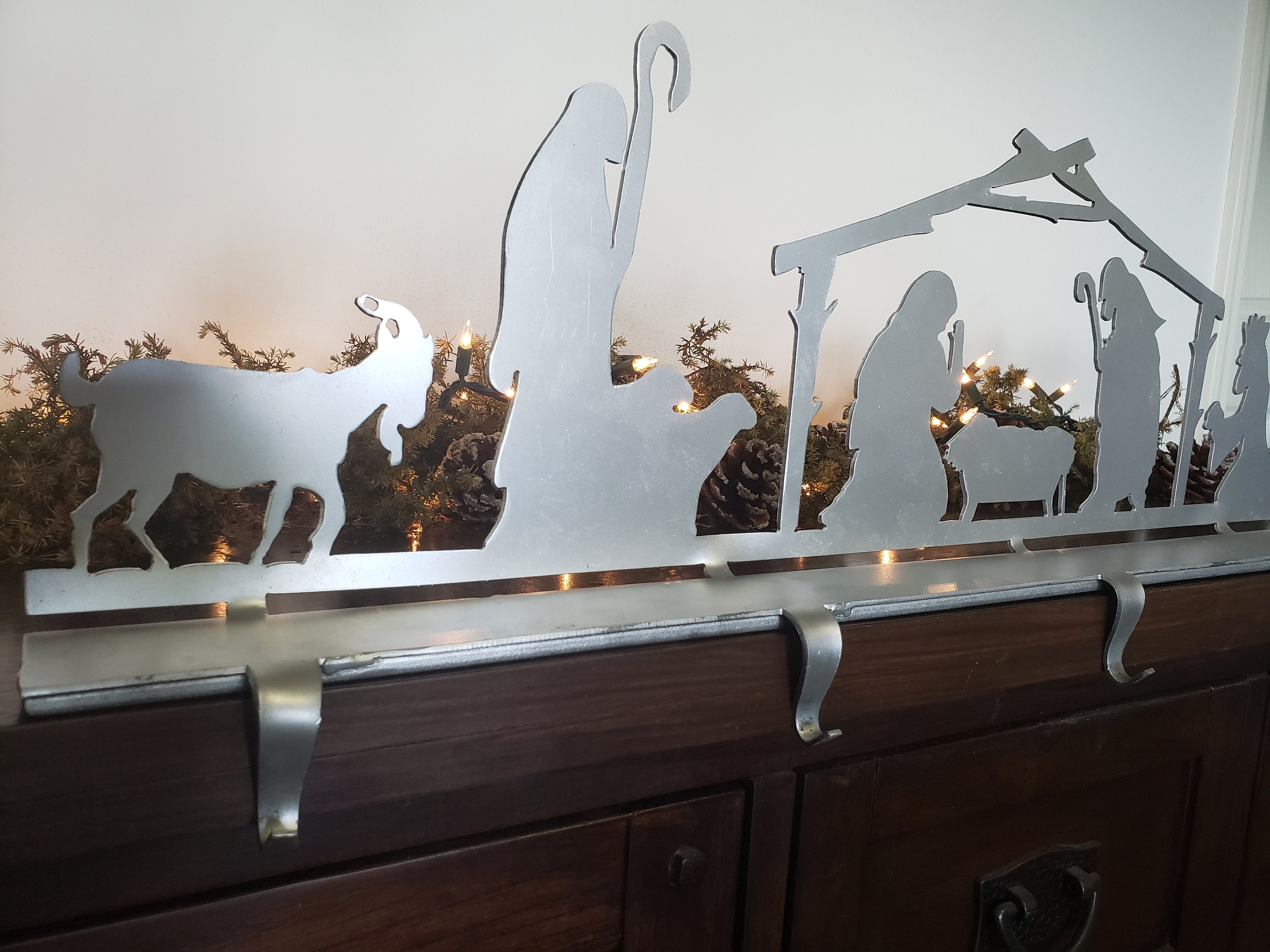 Stocking Hanger Stocking Holder Nativity Creche Etsy