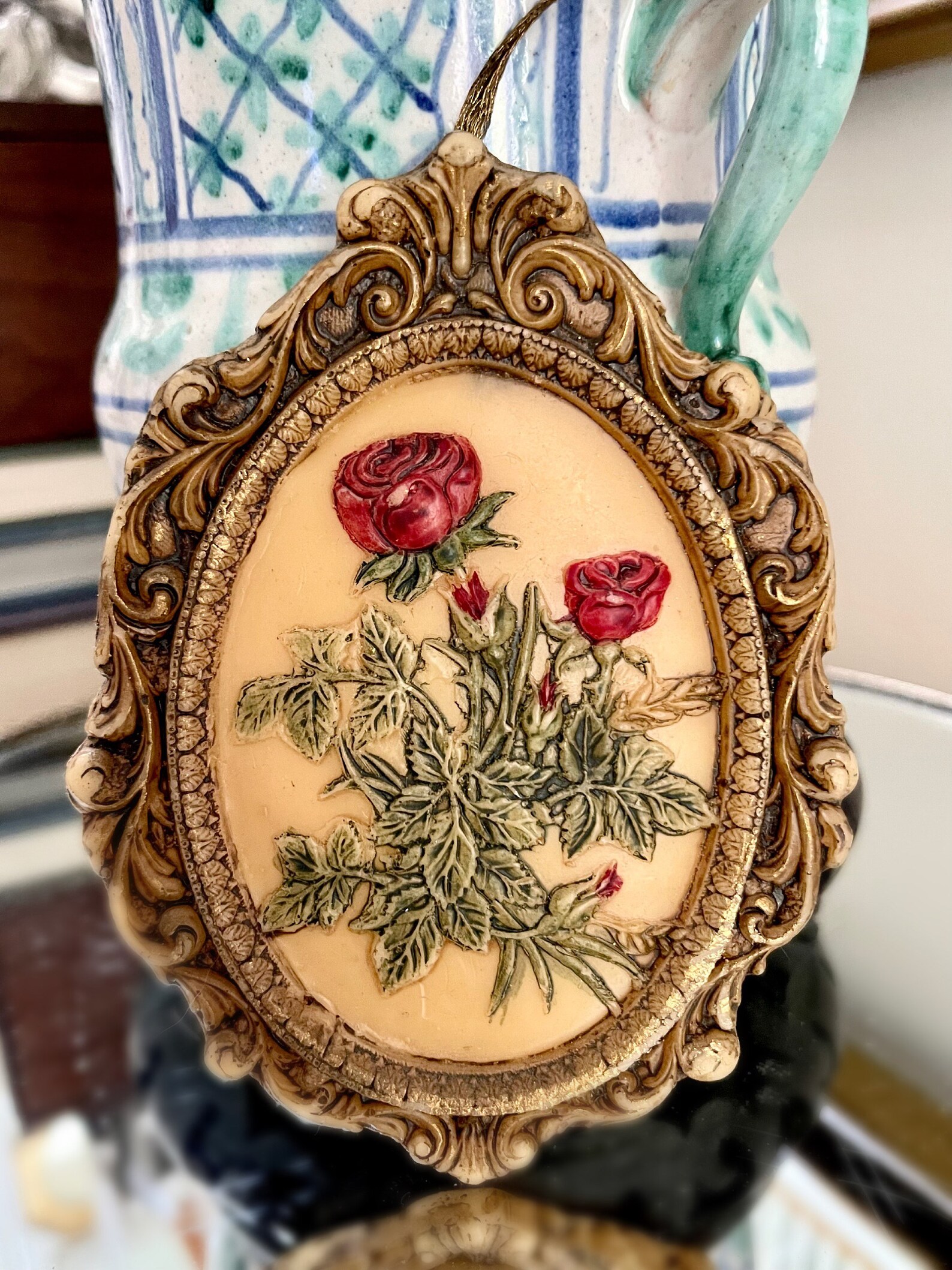 Vintage German Wax Wall Decor German Wax Art Wax Art Etsy