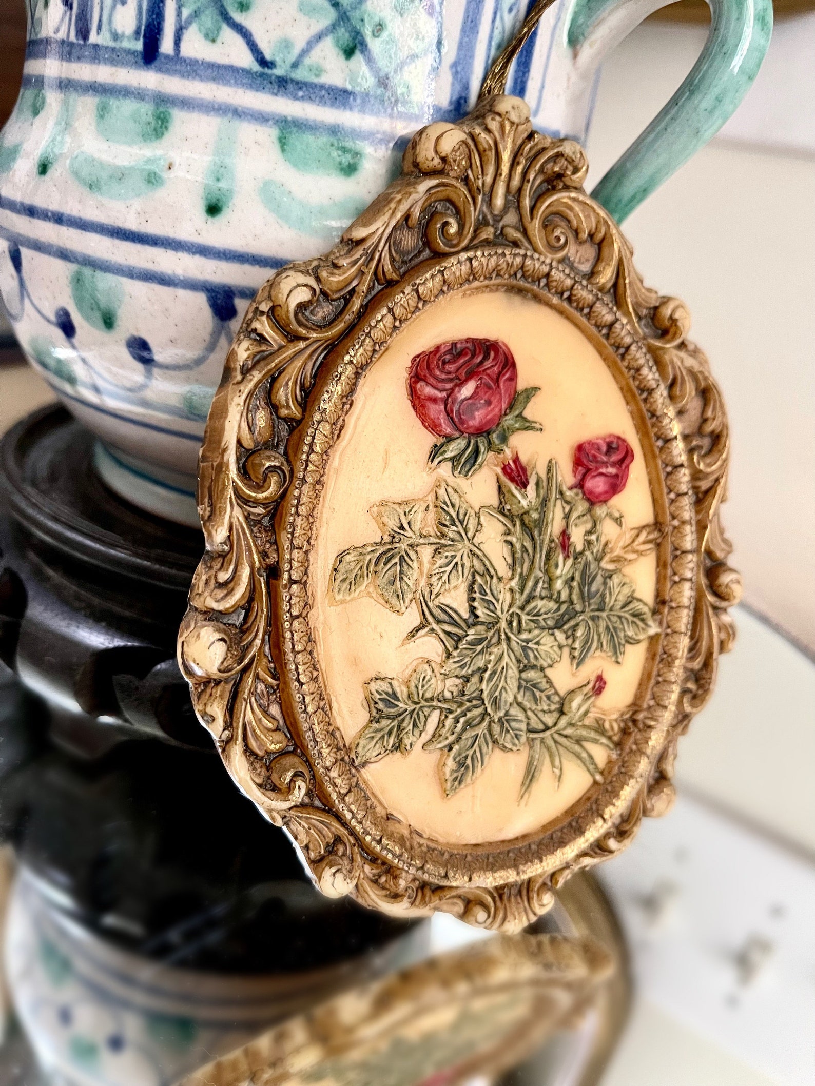 Vintage German Wax Wall Decor German Wax Art Wax Art Etsy