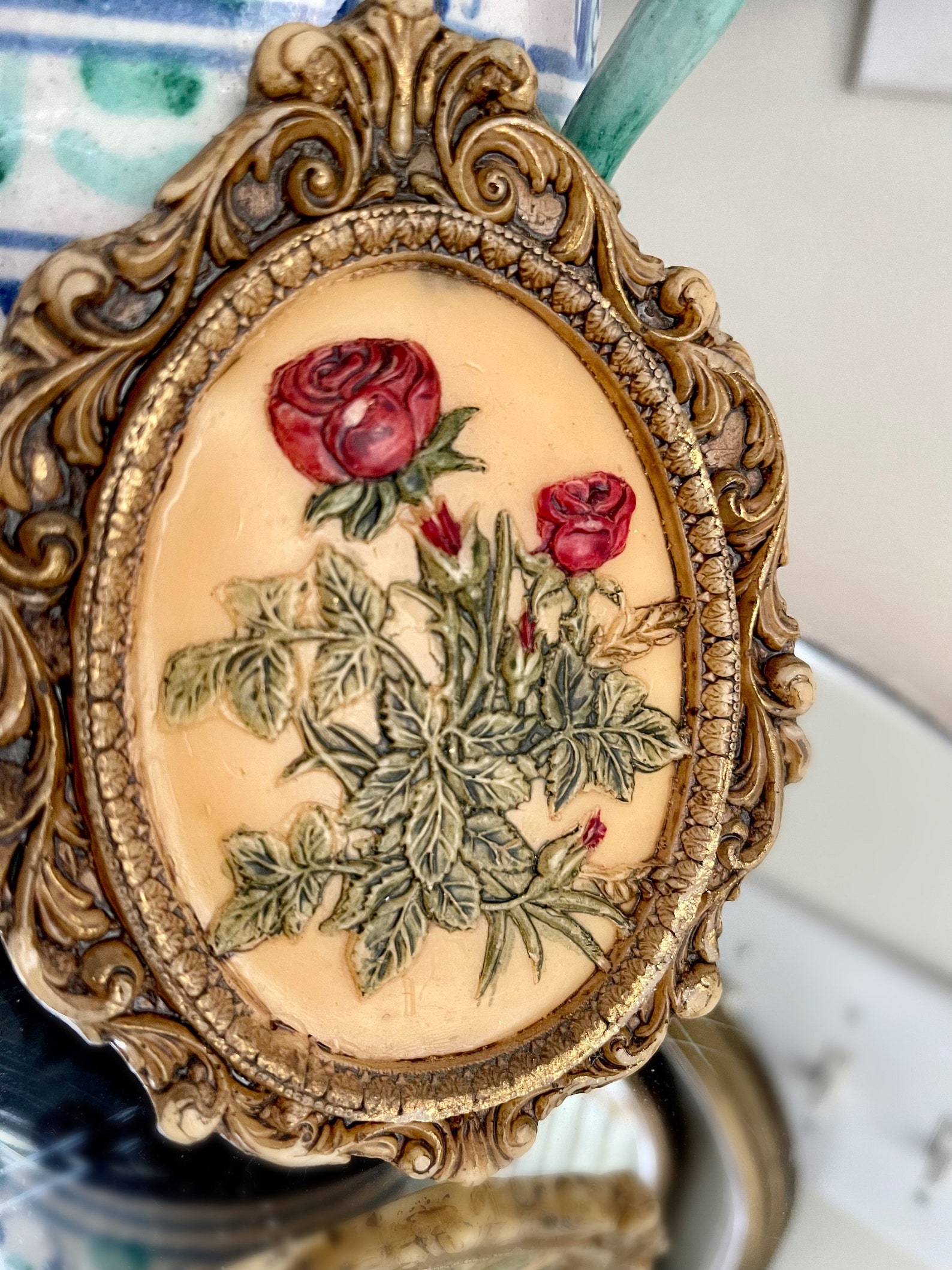 Vintage German Wax Wall Decor German Wax Art Wax Art Etsy