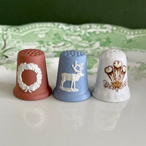 Vintage Thimbles, Thimble Collection, Wedgewood, Royal Family, Princess Diana, Prince of Wales, King Charles, Grandmillenial, King Charles