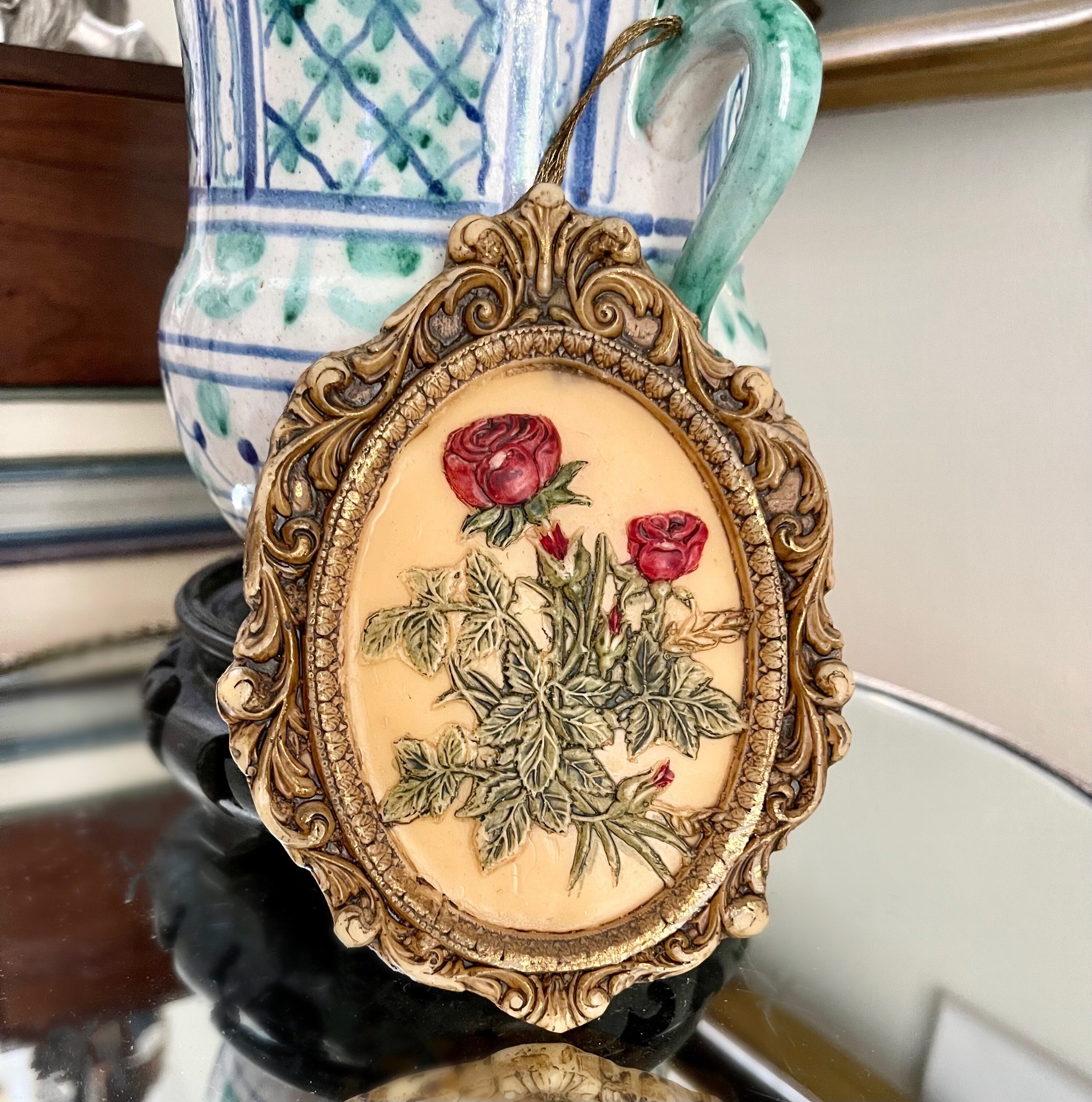 Vintage German Wax Wall Decor German Wax Art Wax Art Etsy