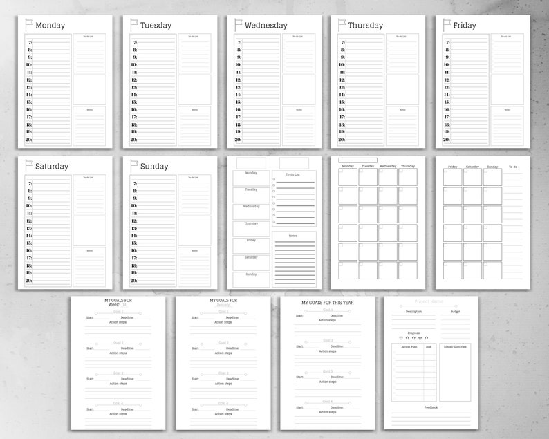 Etsy Shop Planner Small Business Planner PRINTABLE Social Etsy