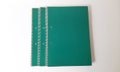 Vintage Green Cover A4 School Notebook with Detachable Flat Leaves. Old Portuguese School Notebook of the 80s. product logo