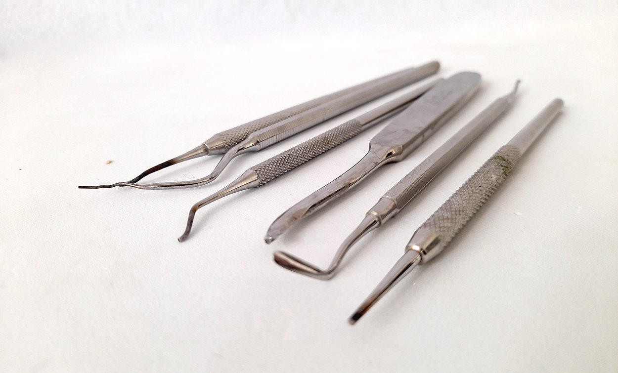 Vintage Dentists Tool Set. Set of Six Vintage Dentist Etsy
