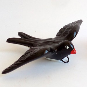 Handmade Portuguese Traditional Ceramic Swallow. Ceramic Wall Swallow. Wall Decoration.