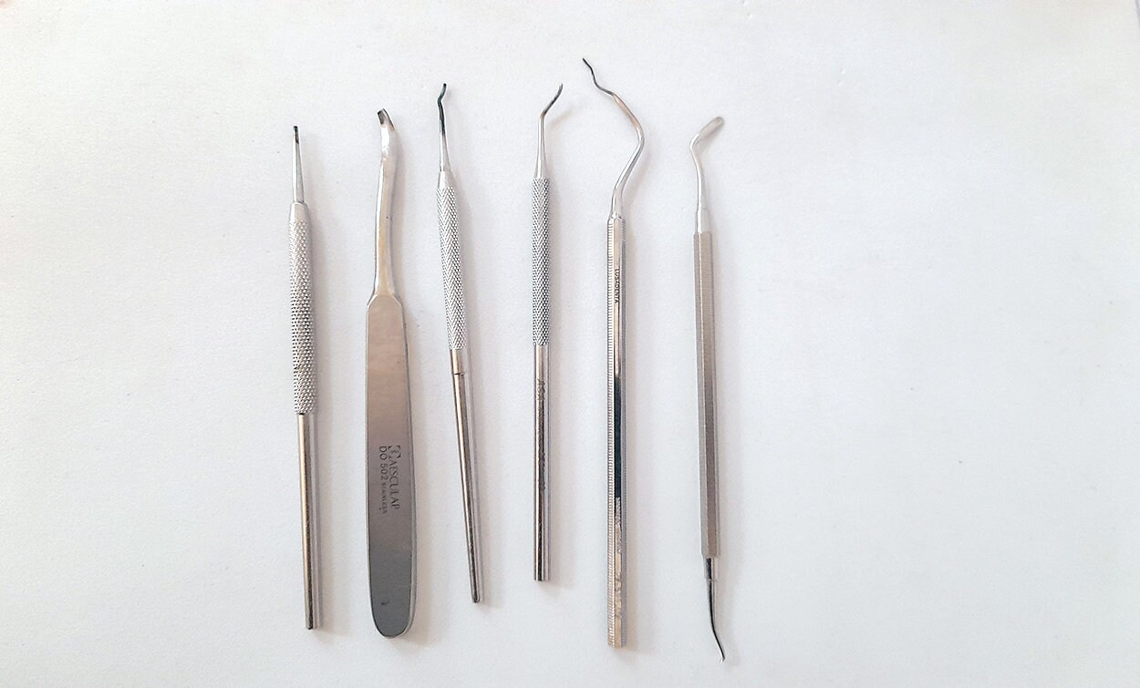 Vintage Dentists Tool Set. Set of Six Vintage Dentist Etsy