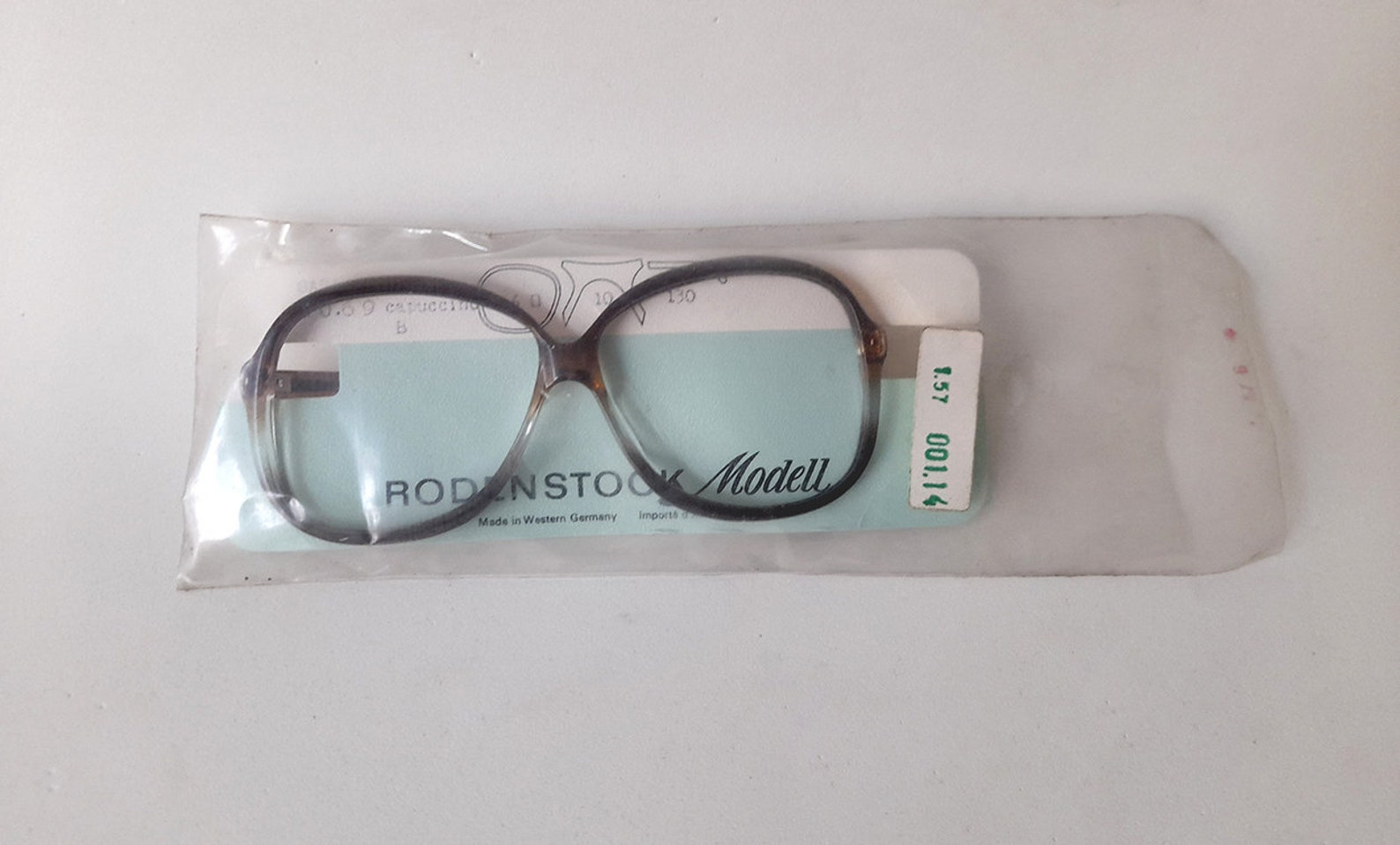 Lunettes Vintage Rodenstock R7186 GP Or Vert - Sans Monture, Verres Seuls, Neuf Sans étiquette