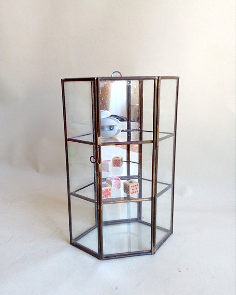 Vintage Curiosity Small Cabinet Small Wall Cabinet Glass Etsy