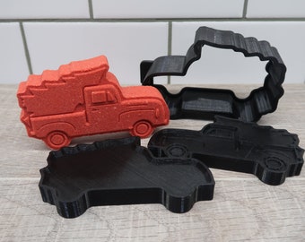Kleine rote LKW-Badebombenform