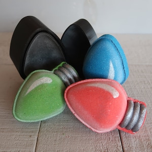 Christmas Light Bulb Bath Bomb Mold