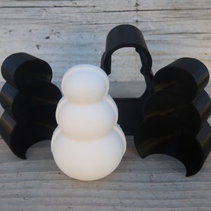 Upright Snowman Bath Bomb Mold