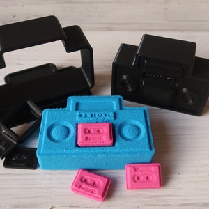 Stereo and Casette Tape Bath Bomb Mold