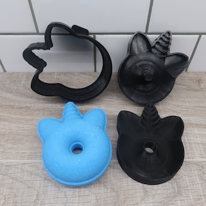 Stampo per bomba da bagno con ciambella a forma di unicorno