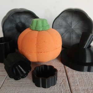 Moule creux pour bombe de bain citrouille