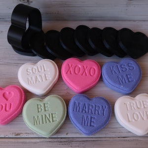 Conversation Hearts Bath Bomb Mold Set