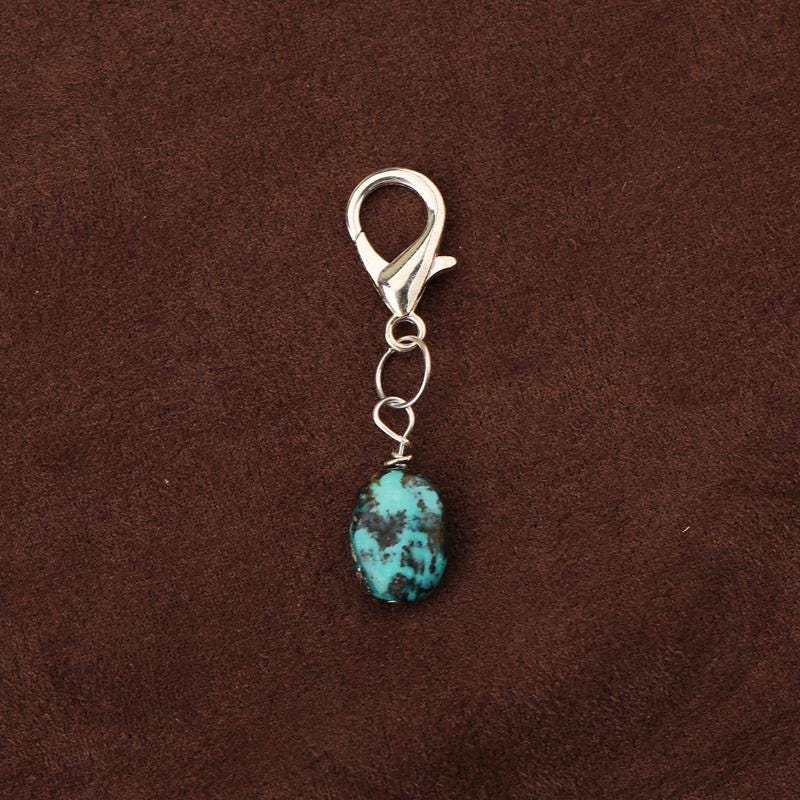 Matrix Keychain Natural Turquoise Keychain | Matrix Gemstone Southwestern Boho Bag ...