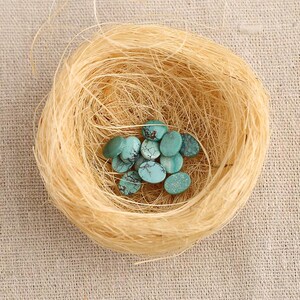 Echte Türkis Cabochons: 12 Stück Naturstein, DIY Schmuckzubehör