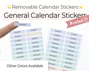 Sticker Calender Stickers for Wall Planner, Calendar Days Stickers, UK Holiday Planner ...
