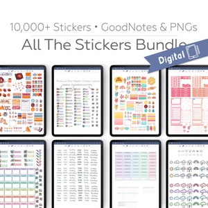 All Stickers in My Store, Digital Stickers Bundle, Digital Planner Stickers Goodnotes, Kawaii Digital Stickers, Precropped Digital Stickers