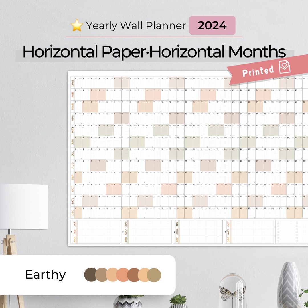 Wall Calendar 2024 Large Wall Calendar 2024 Wall Calendar Etsy
