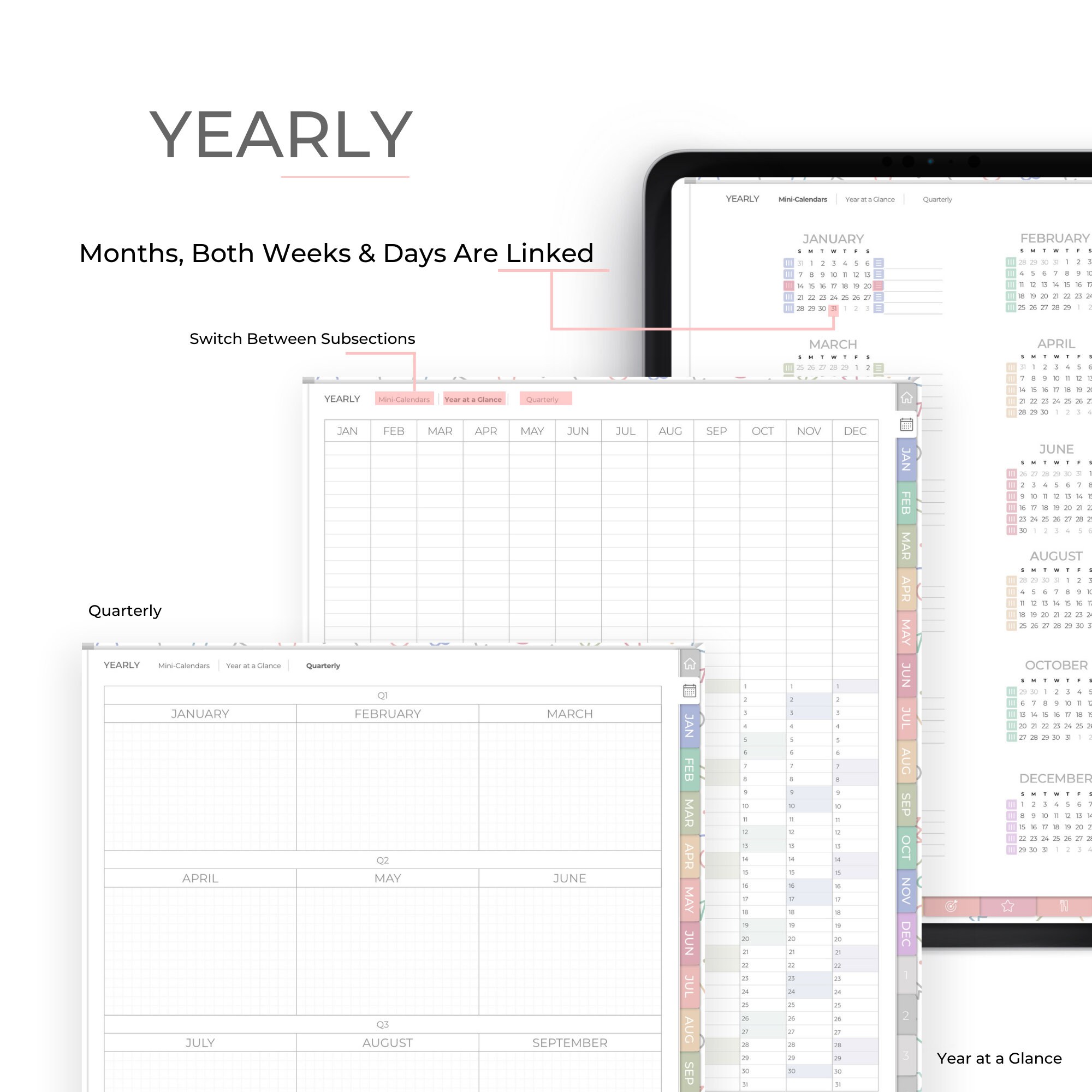2024 Digital Planner Goodnotes, 2024 Digital Daily Planner, 2024
