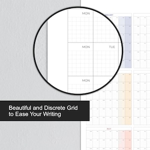 Undated Dry-wipe Calendar, Perpetual Wall Calenda, Wall Calendar Dry