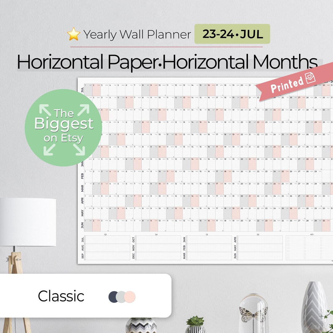20232024 Academic Wall Calendar, Large Paper Wall Calendar, Wall