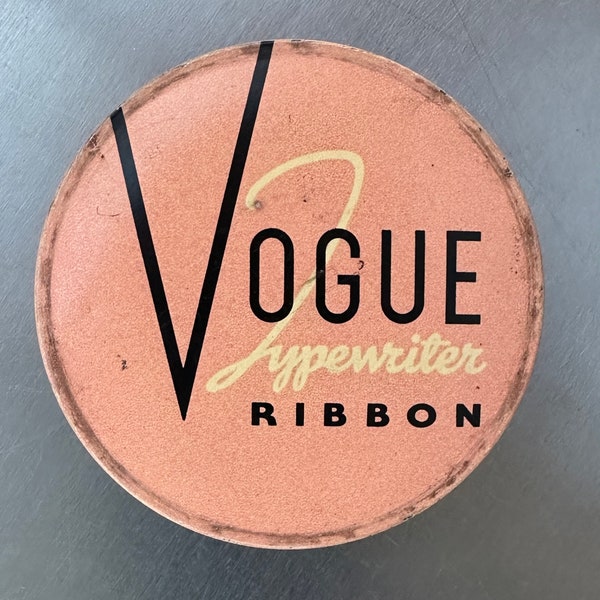 Vintage "Vogue" Typewriter Ribbon Tin