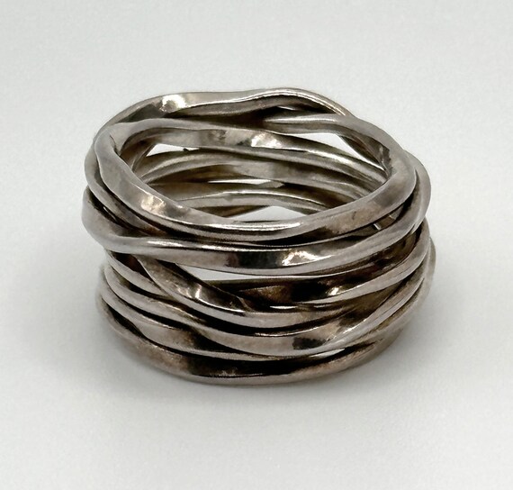 Handmade wrapped Sterling Silver Ring