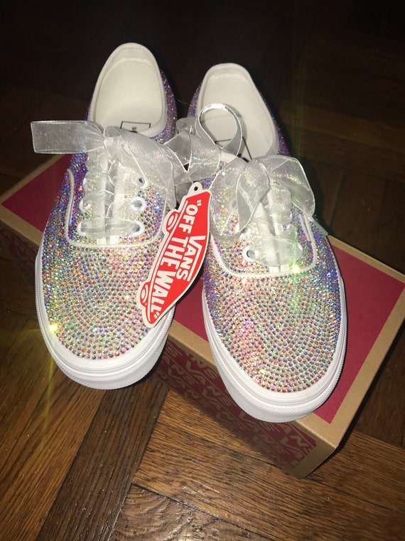 Blinged Out Vans Rhinestone Vans Vans With Rhinestones Etsy