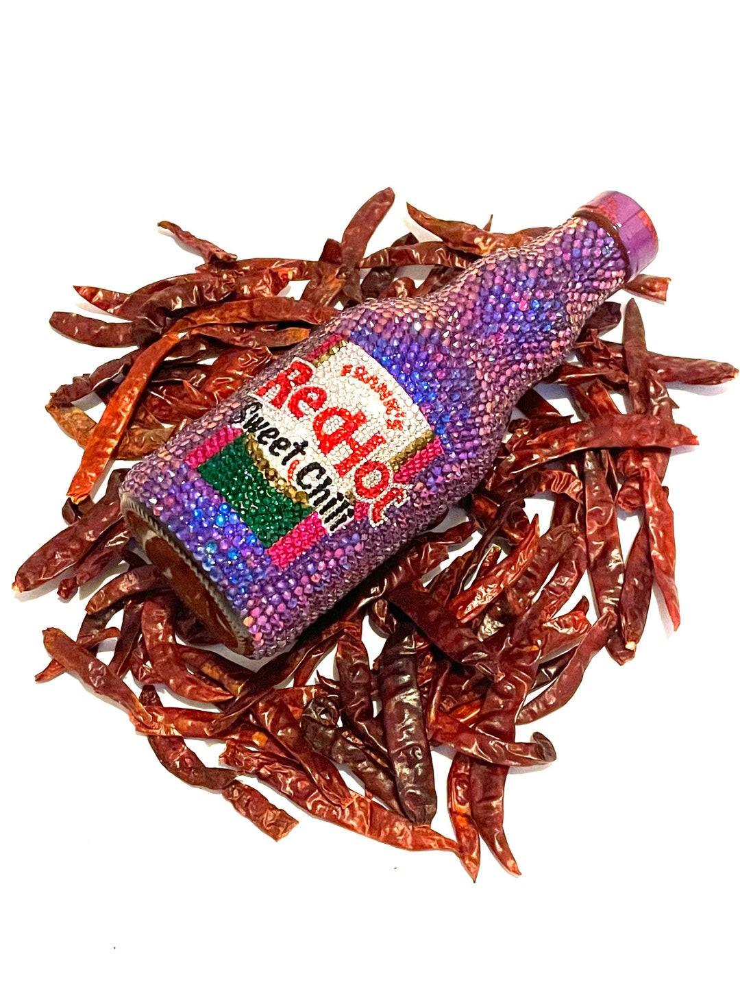 Hot Sauce Bling Dipping Sauce Rhinestone Hot Sauce Bottle Etsy