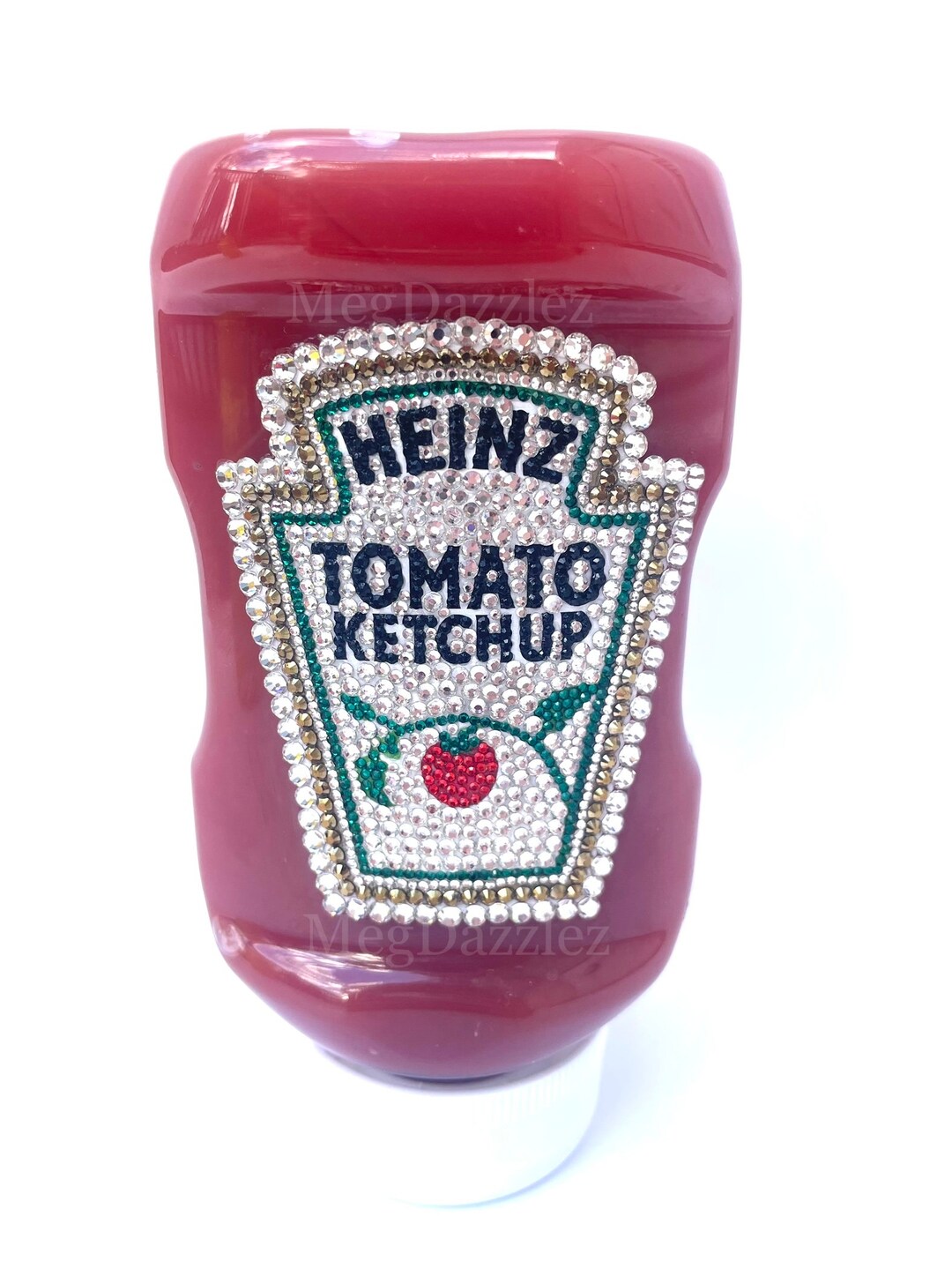 Ketchup Bling Front & Back Labels Only Bling Tomato Ketchup Bedazzled