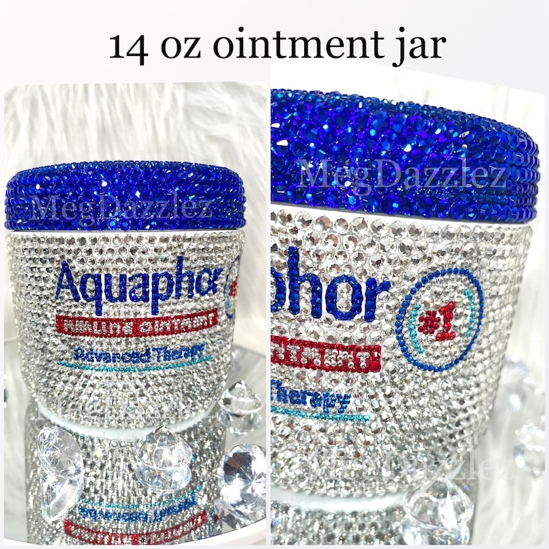 Rhinestone Lip Balm: Bedazzled Ointment Jar, Bling Skincare 画像 2