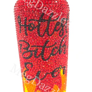 Hot Sauce Bling Hot Chili Sauce Rhinestone Hot Sauce Bottle Blinged Out Hot Sauce Bedazzled Hot Sauce Hot Sauce Bling Sriracha image 6