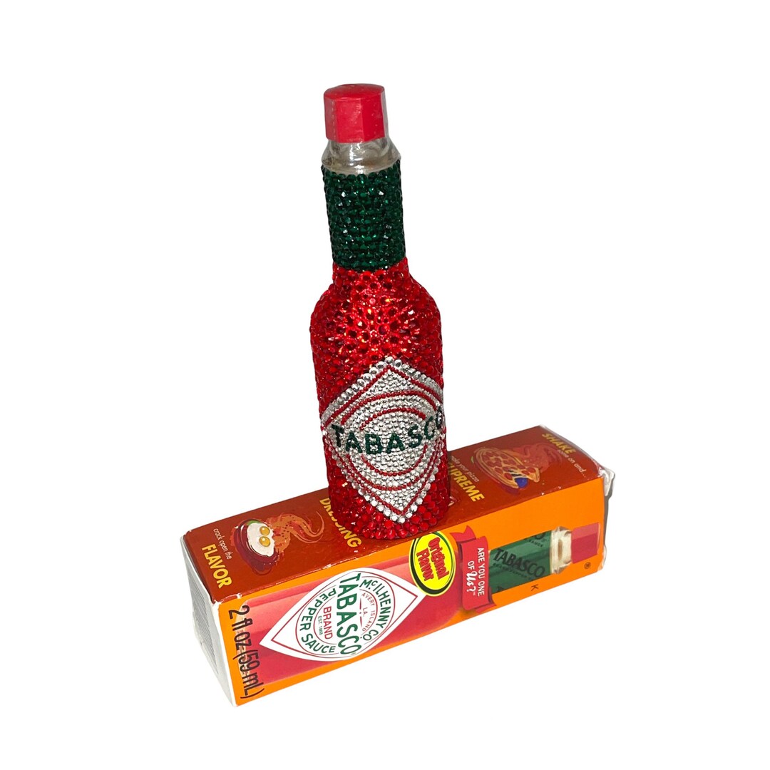 Hot Sauce Bling Original Pepper Sauce Hot Sauce Rhinestone Etsy