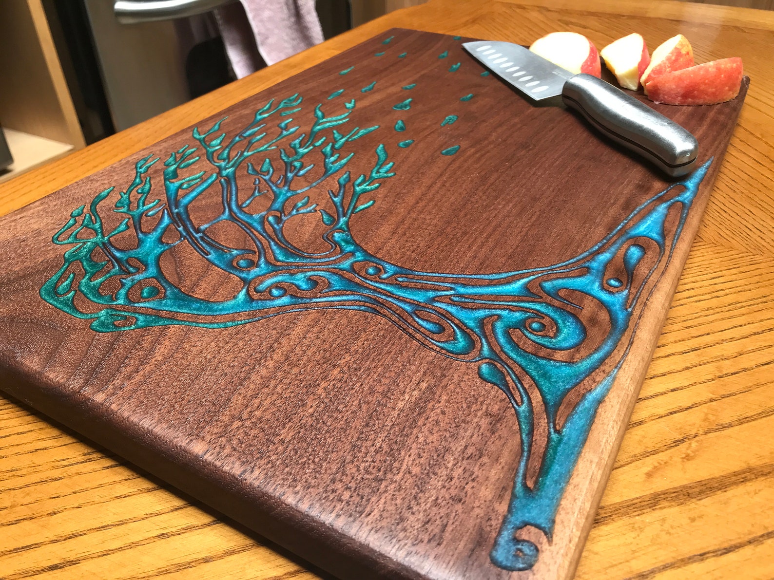 Epoxy Cutting Board Tree of Life Charcuterie Board Etsy